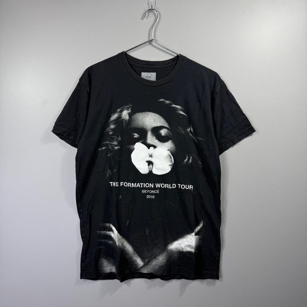 Beyoncé Formation World Tour Shirt Mens Medium Black 2016 Concert Graphic Tee